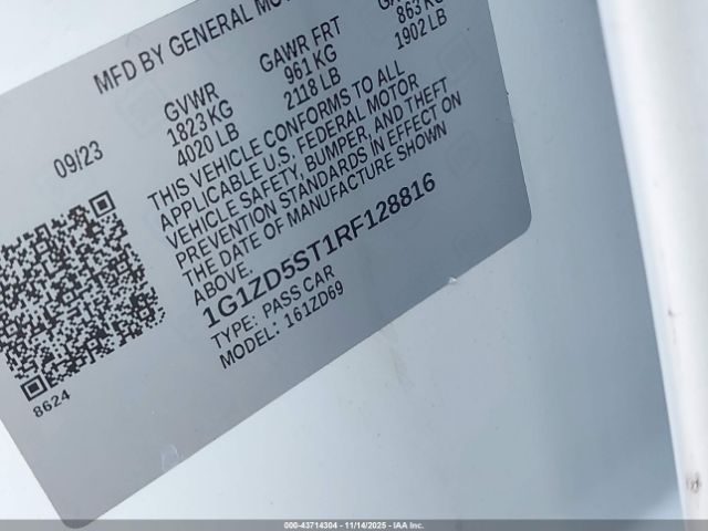 2024 CHEVROLET MALIBU 1G1ZD5ST1RF128816 Photo 8