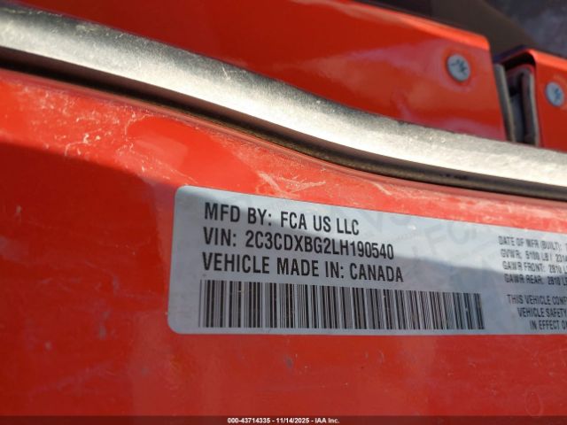 2020 DODGE CHARGER 2C3CDXBG2LH190540 Photo 8