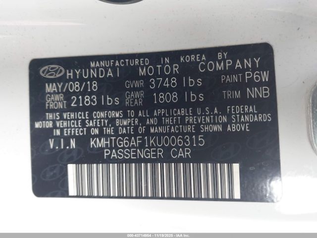 2019 HYUNDAI VELOSTER KMHTG6AF1KU006315 Photo 8