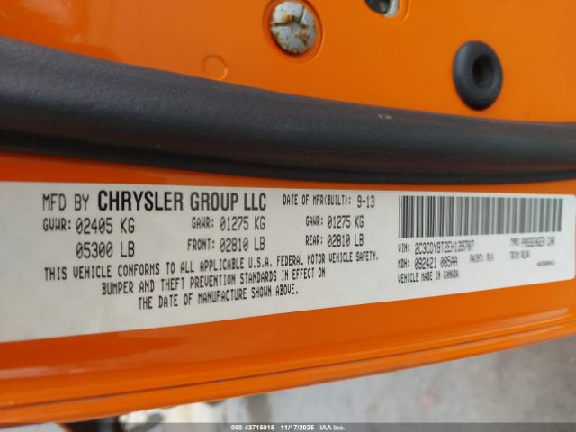 2014 DODGE CHALLENGER 2C3CDYBT2EH139707 Photo 8