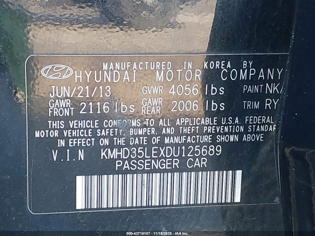 2013 HYUNDAI ELANTRA GT KMHD35LEXDU125689 Photo 8