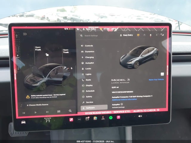 2025 TESLA MODEL 3 5YJ3E1EA0SF985863 Photo 6