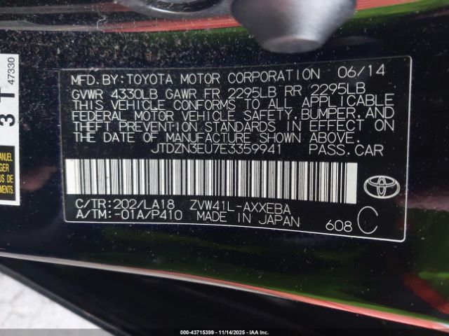 2014 TOYOTA PRIUS V JTDZN3EU7E3359941 Photo 8