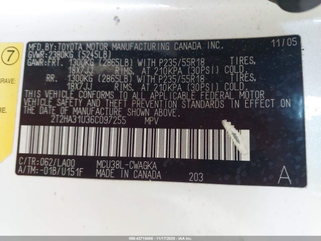 2006 LEXUS RX 330 2T2HA31U36C097255 Photo 8