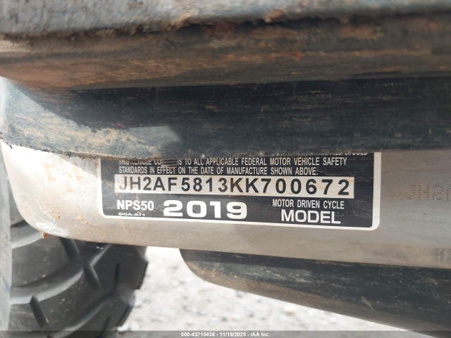 JH2AF5813KK700672 Honda NPS50