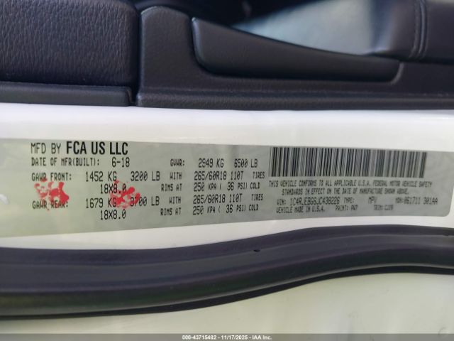 2018 JEEP GRAND CHEROKEE 1C4RJEBG6JC438226 Photo 8