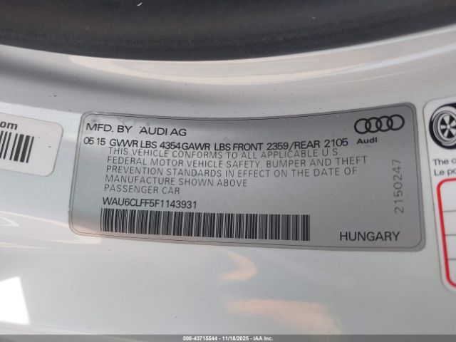2015 AUDI A3 WAU6CLFF5F1143931 Photo 8