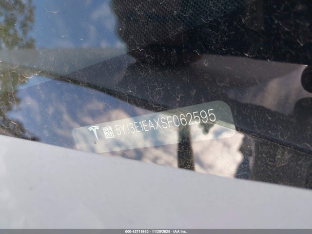 2025 TESLA MODEL 3 5YJ3E1EAXSF062595 Photo 8