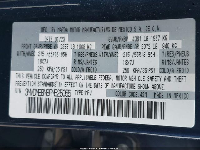 2023 MAZDA CX-30 3MVDMBBM8PM525055 Photo 8