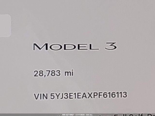 2023 TESLA MODEL 3 5YJ3E1EAXPF616113 Photo 6