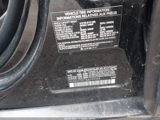 2006 MERCEDES-BENZ CLS 500 WDDDJ75X16A035345 Photo 8
