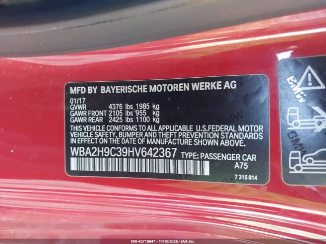 2017 BMW 230I WBA2H9C39HV642367 Photo 8
