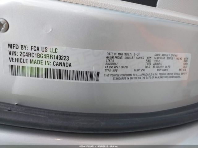 2024 CHRYSLER PACIFICA 2C4RC1BG4RR149223 Photo 8
