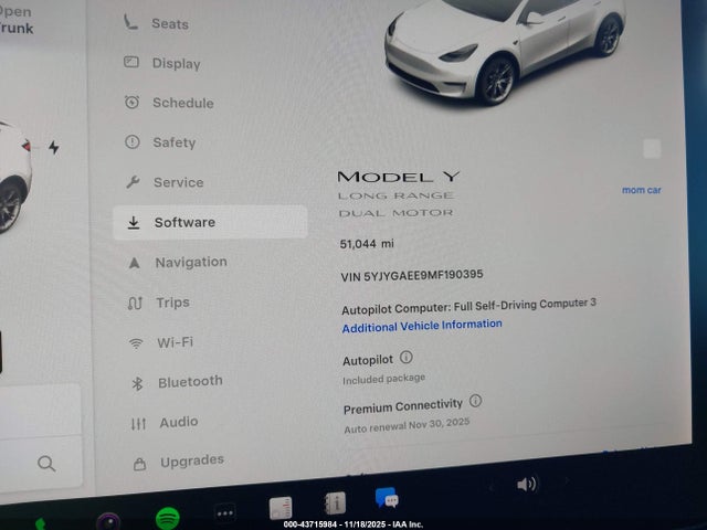 2021 TESLA MODEL Y 5YJYGAEE9MF190395 Photo 6