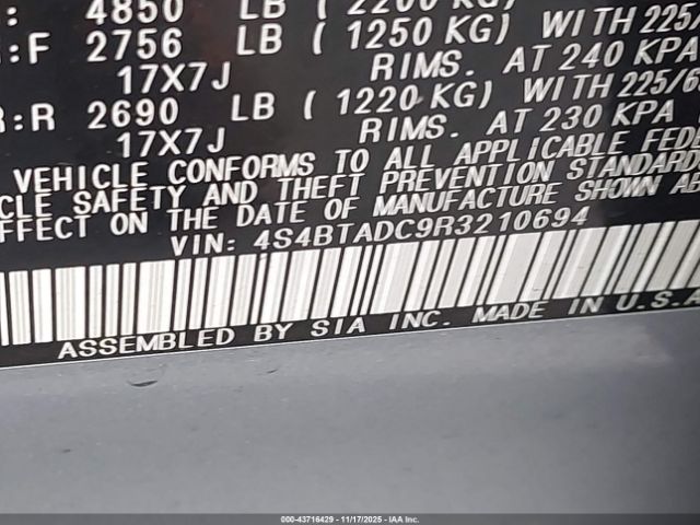 2024 SUBARU OUTBACK 4S4BTADC9R3210694 Photo 8