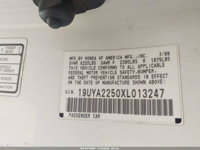 1999 ACURA CL 19UYA2250XL013247 Photo 8