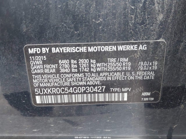 2016 BMW X5 5UXKR0C54G0P30427 Photo 8