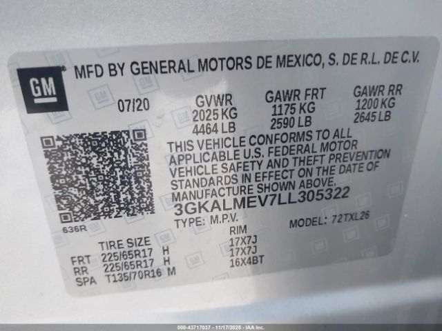2020 GMC TERRAIN 3GKALMEV7LL305322 Photo 8