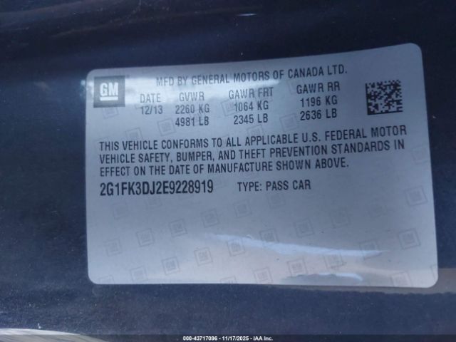 2014 CHEVROLET CAMARO 2G1FK3DJ2E9228919 Photo 8