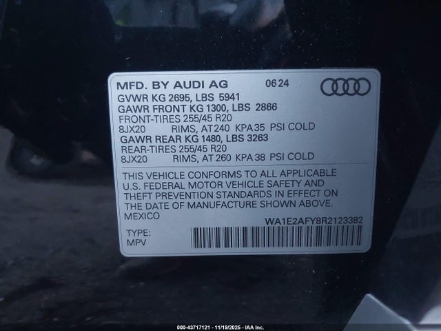 2024 AUDI Q5 WA1E2AFY8R2123382 Photo 8