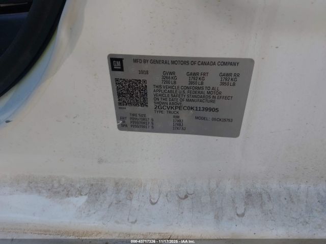 2019 CHEVROLET SILVERADO 1500 LD 2GCVKPEC0K1139905 Photo 8