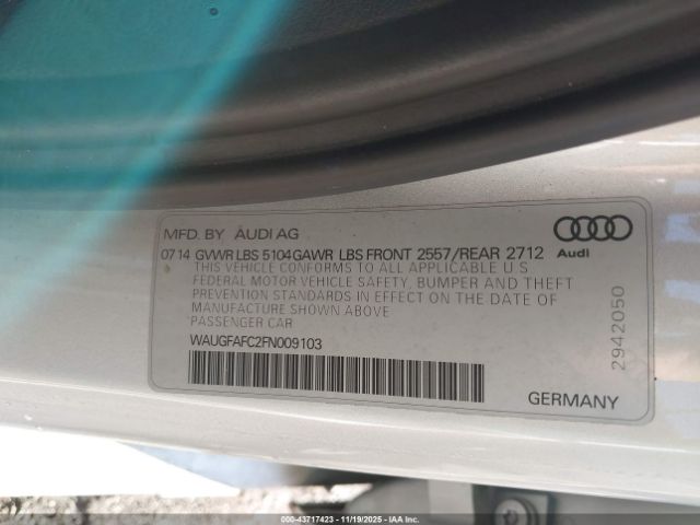 2015 AUDI A6 WAUGFAFC2FN009103 Photo 8