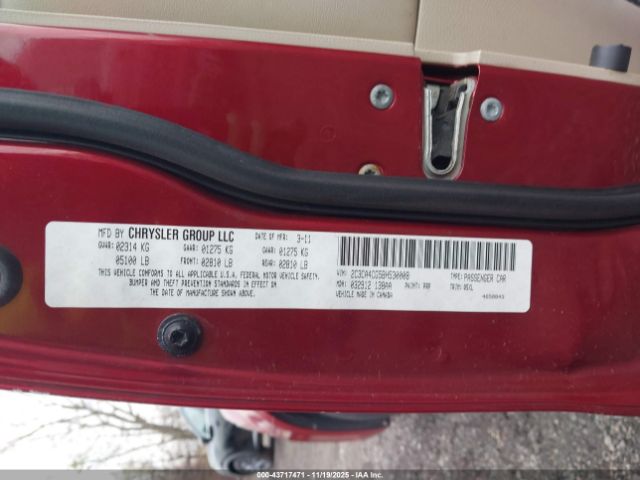2011 CHRYSLER 300 2C3CA4CG5BH530008 Photo 8