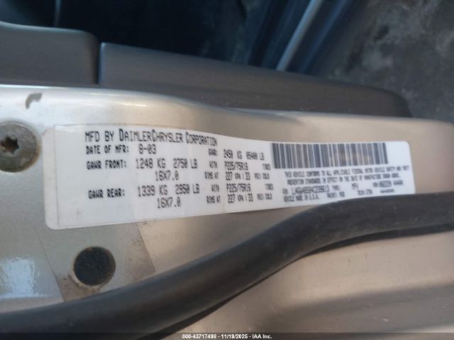 2004 JEEP GRAND CHEROKEE 1J4GW48S84C239613 Photo 8