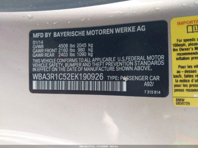 2014 BMW 435I WBA3R1C52EK190926 Photo 8