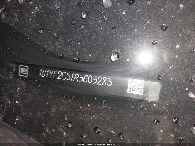 1G1YF2D31R5605283 Chevrolet Corvette Z06 Rwd 3lz
