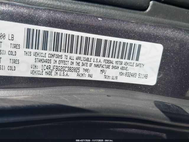 2016 JEEP GRAND CHEROKEE 1C4RJFBG2GC382025 Photo 8