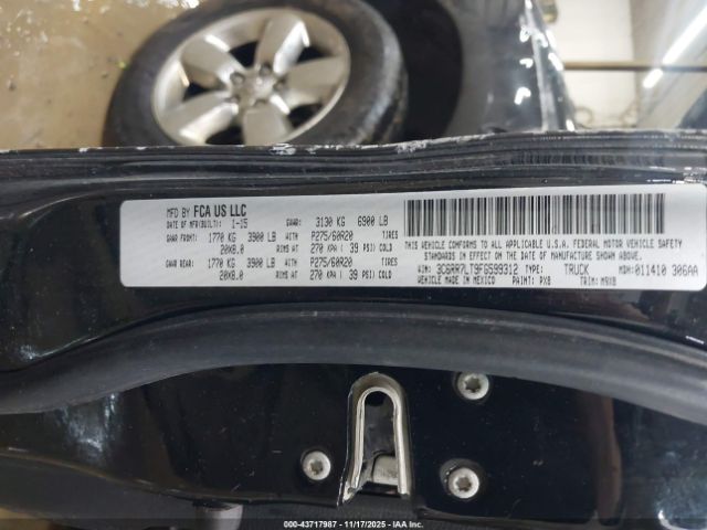 2015 RAM 1500 3C6RR7LT9FG599312 Photo 8