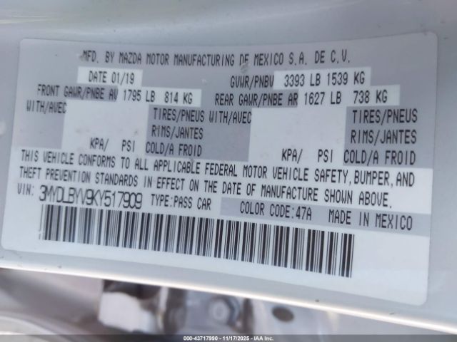 2019 TOYOTA YARIS 3MYDLBYV9KY517909 Photo 8