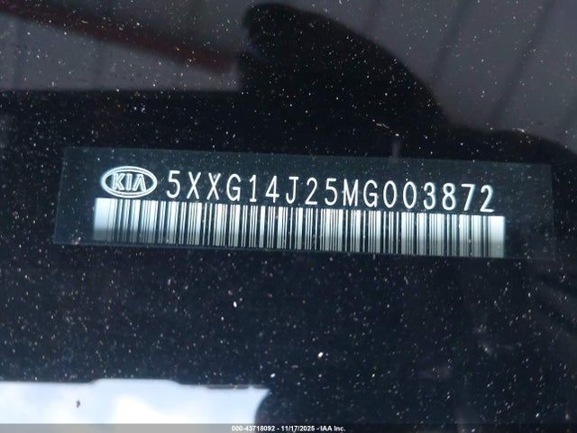 5XXG14J25MG003872 KIA K5 LXS