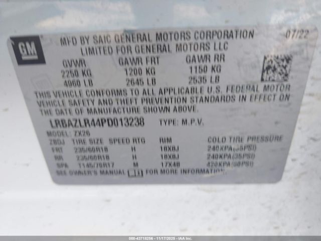 2023 BUICK ENVISION LRBAZLR44PD013238 Photo 8