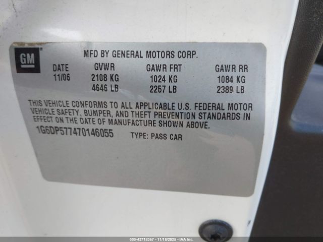 2007 CADILLAC CTS 1G6DP577470146055 Photo 8