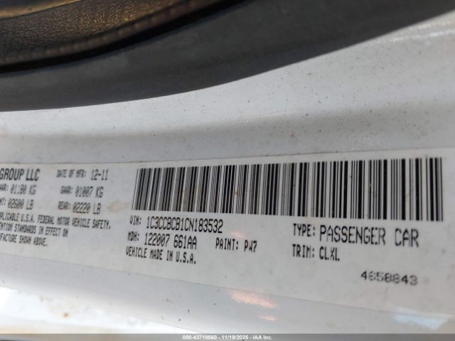 2012 CHRYSLER 200 1C3CCBCB1CN183532 Photo 8