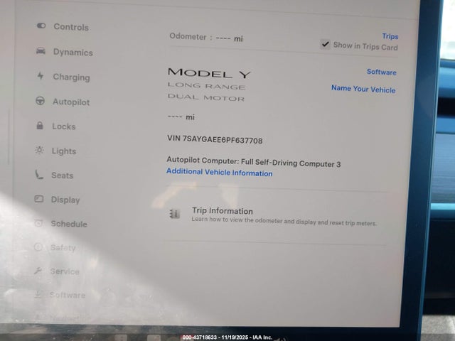 2023 TESLA MODEL Y 7SAYGAEE6PF637708 Photo 6