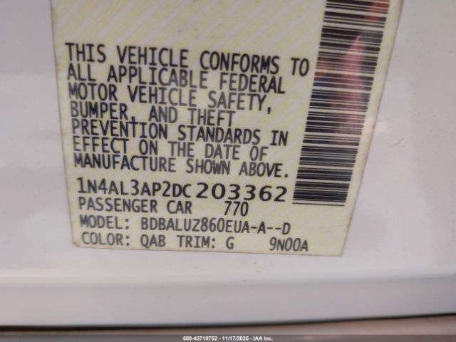 2013 NISSAN ALTIMA 1N4AL3AP2DC203362 Photo 8