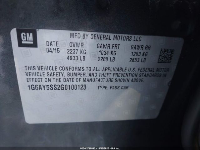 2016 CADILLAC CTS 1G6AY5SS2G0100123 Photo 8