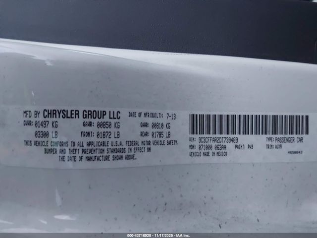 2013 FIAT 500 3C3CFFAR2DT739489 Photo 8