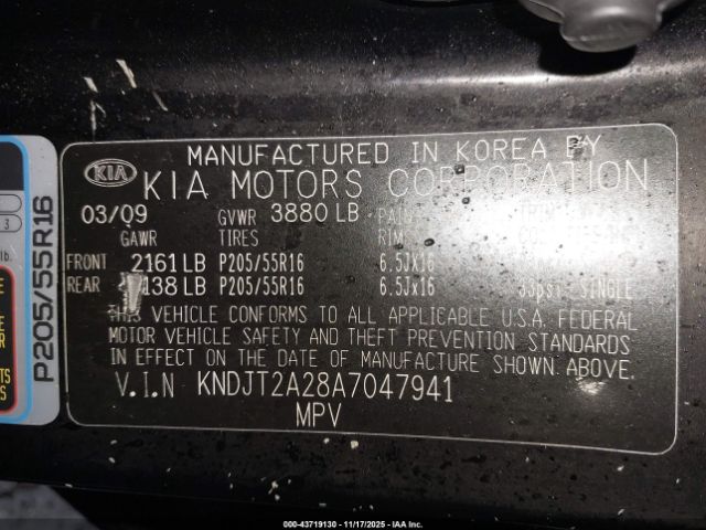 2010 KIA SOUL KNDJT2A28A7047941 Photo 8