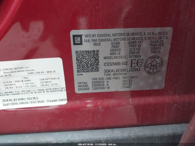 3GKALXEX9KL102353 GMC Terrain Denali