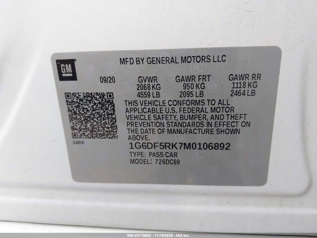 2021 CADILLAC CT4 1G6DF5RK7M0106892 Photo 8