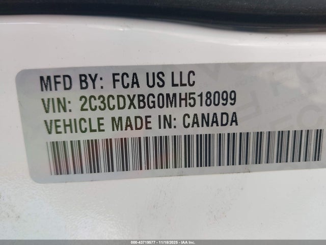 2021 DODGE CHARGER 2C3CDXBG0MH518099 Photo 8