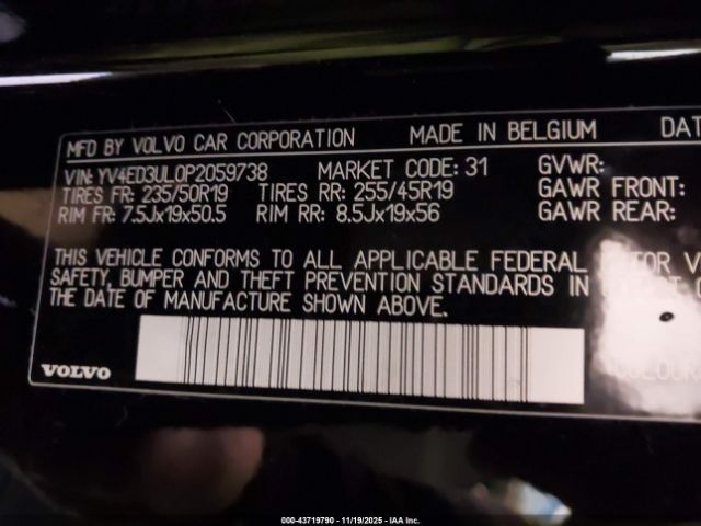 2023 VOLVO XC40 RECHARGE PURE ELECTRIC YV4ED3UL0P2059738 Photo 8