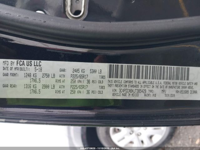 2018 DODGE JOURNEY 3C4PDCABXJT385429 Photo 8