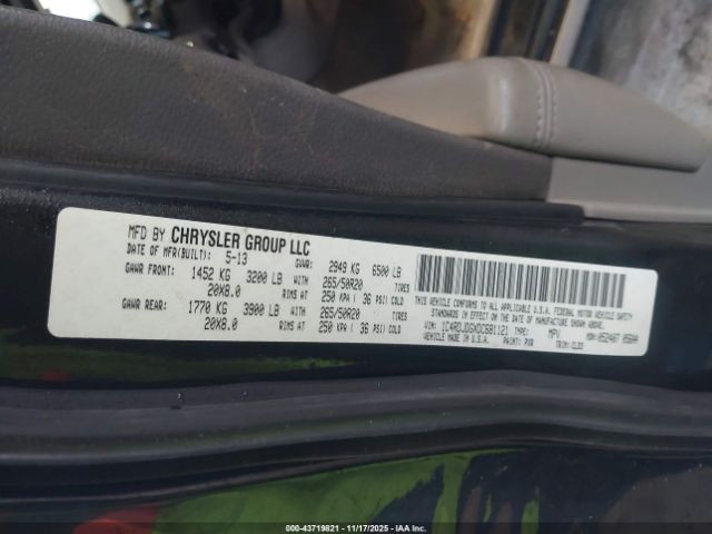 2013 DODGE DURANGO 1C4RDJDGXDC681121 Photo 8