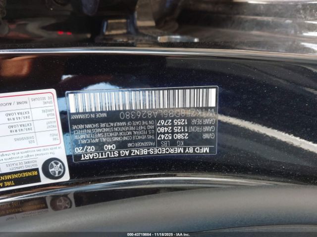 2020 MERCEDES-BENZ E 350 W1KZF8DB5LA826380 Photo 8