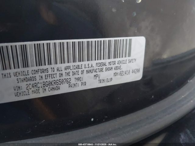 2019 CHRYSLER PACIFICA 2C4RC1BG0KR650762 Photo 8